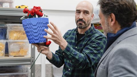 El emprendedor retornado Pablo Gonzlez, con el secretario xeral da Emigracin Antonio Rodrguez Miranda