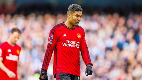 Casemiro.Carlos Henrique Casemiro con el Manchester United