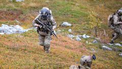 Un soldado de EE.UU., durante un ejercicio de la OTAN en septiembre.