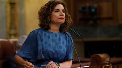 La ministra de Hacienda, Maria Jess Montero, este mircoles en el Congreso