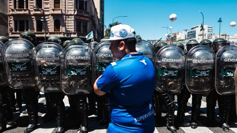 La huelga multitudinaria contra los recortes de Milei, en im�genes