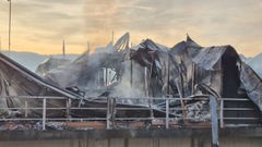 La estructura del complejo qued� hecha un amasijo de hierros