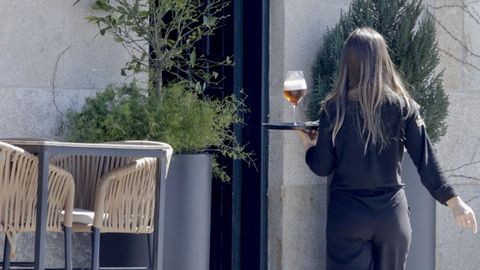 Camarera, en imagen de archivo