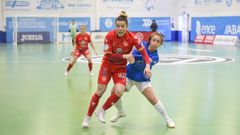 Rafa Pato en el partido en A Seca ante el Melilla