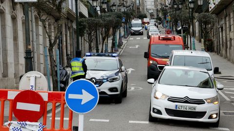 La calle Cervantes es de bajada como medida excepcional del plan de Tr�fico de Navidad