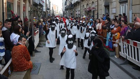 S�bado de pi�ata en Celanova.Los gruposy comparsas estuvieron muy animados