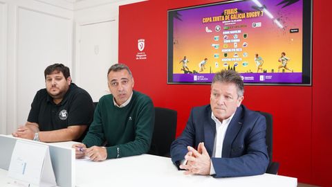 De izquierda a derecha, David Lema, Carlos Coira y Jaime Fern�ndez