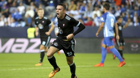 M�laga-Celta (2-1) de Primera el 29 de octubre del 2017.