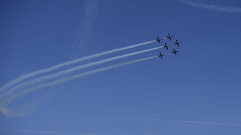 Participaron unidades de las Fuerzas Armadas, Polic�a y Guardia Civil as� como pilotos civiles.
