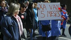 La �ltima manifestaci�n de los trabajadores de Deus, en Ordes, en im�genes