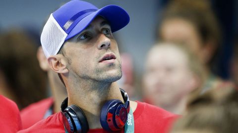 Michael Phelps, en la piscina ol�mpica.