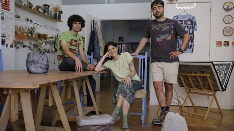 Pablo, Andrea y Miguel son los fundadores del estudio creativo Ro Ro. 