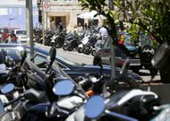 La Porta do Sol es un hervidero de motos en cuanto llega el buen tiempo. 