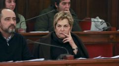La concejala Mar�a Teresa Deus durante el pleno del pasado jueves.