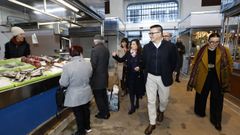 Visita del conselleiro Jos� Gonz�lez a la plaza de abastos de Viveiro