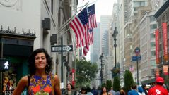 Luc�a P�rez en la quinta avenida de Nueva York