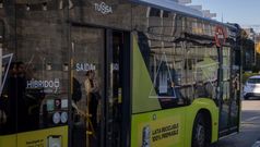 Imagen de archivo de un autob�s urbano en Santiago