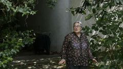 Rosa Garcia Pose, en su casa tras el intento de robo