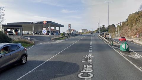 Inmediaciones del lugar del accidente