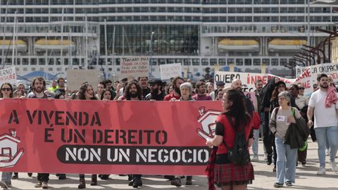 Manifestaci�n por la vivienda en A Coru�a