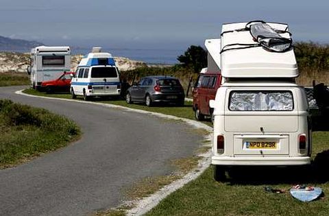 La playa de Traba de Laxe es uno de los puntos m�s frecuentados por las autocaravanas.
