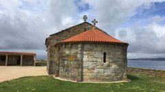 Estado de la ermita de A Lanzada, en Sanxenxo