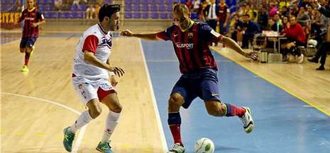 En el partido de la primera vuelta el Santiago Futsal dio la sorpresa al empatar en el Palau.