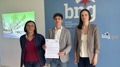 Rosana P�rez, Lu�s P�rez Barral y Olalla Rodil dieron una rueda de prensa sobre la paralizaci�n del proyecto.