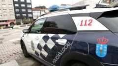 Imagen de archivo de un vehculo de la Polica Local de Boiro en la plaza de Galicia.