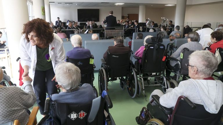 Imagen de un concierto en a�os anteriores en una residencia