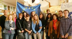 Alumnos checos, de visita en el instituto burelense en el 2011.