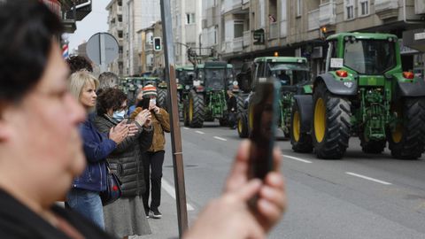 Tractorada en Xinzo de Limia para pedir precios justos en el sector
