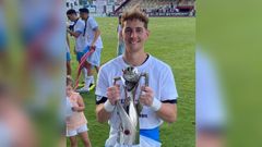 Ramón Rodríguez, con el título de campeón de Europa de Regiones