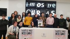 Os organizadores da gala e membros dos equipos que realizaron os traballos que se proxectar�n no Principal