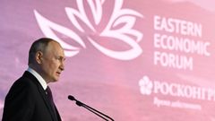 Vladimir Putin durante su discurso en el Foro Económico Oriental.