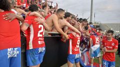 Los jugadores ourensanistas estuvieron bien respaldados por su p�blico en Cuenca