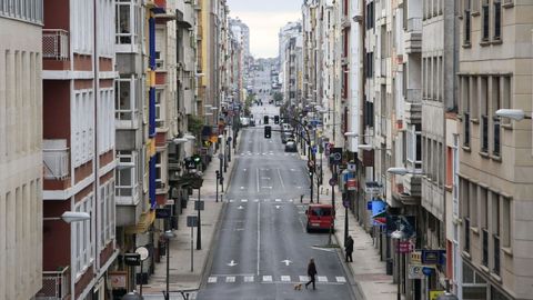 La Avenida da Coruña, en Lugo