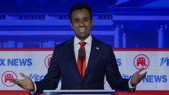 Vivek Ramaswamy, en el primer debate republicano.