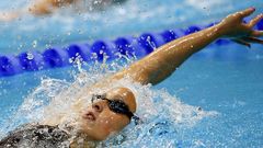 Bea G�mez, durante su serie de 200 estilos