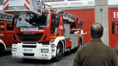 Imagen de archivo del parque de Bomberos de Ferrol.