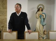 Jos� Aldao, en la casa rectoral, que no duda en poner a disposici�n del que la necesite. 