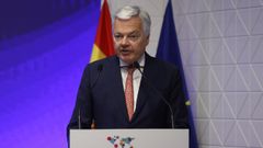 Didier Reynders durante su intervenci�n en el World Law Congress.