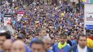 Participantes de la 47. edicin de la carrera pedestre popular San Martio de Ourense.