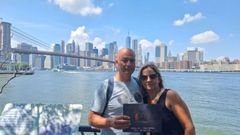 Bernardino y Carolina es la ganadora de este a�o, ha viajado a Nueva York.