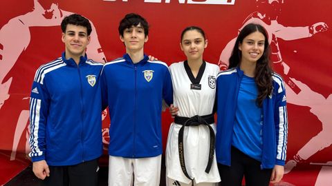 Lois Tom�s Gonz�lez, Thiago Segade, Irene Rodr�guez y Ainhoa Teira representaron al Natural Sport en Zagreb.