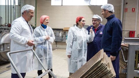 Visita a la conservera Orbe en el pol�gono de A Reigosa en Pontecaldelas.