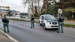 Control de carreteras en los accesos a la ciudad de A Coru�a