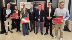 Los premiados recogieron ayer sus galardones en Vilagarc&iacute;a.
