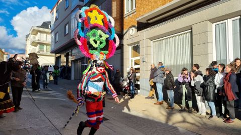 Viana acoge la mayor mascarada de la pennsula Ibrica.Un boteiro en el desfile de Viana.