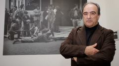 Alfredo Cunha, en una exposicin de sus fotografas en Santiago en el 2008.